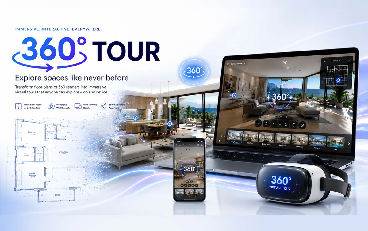 Interactive 360 virtual tour 1